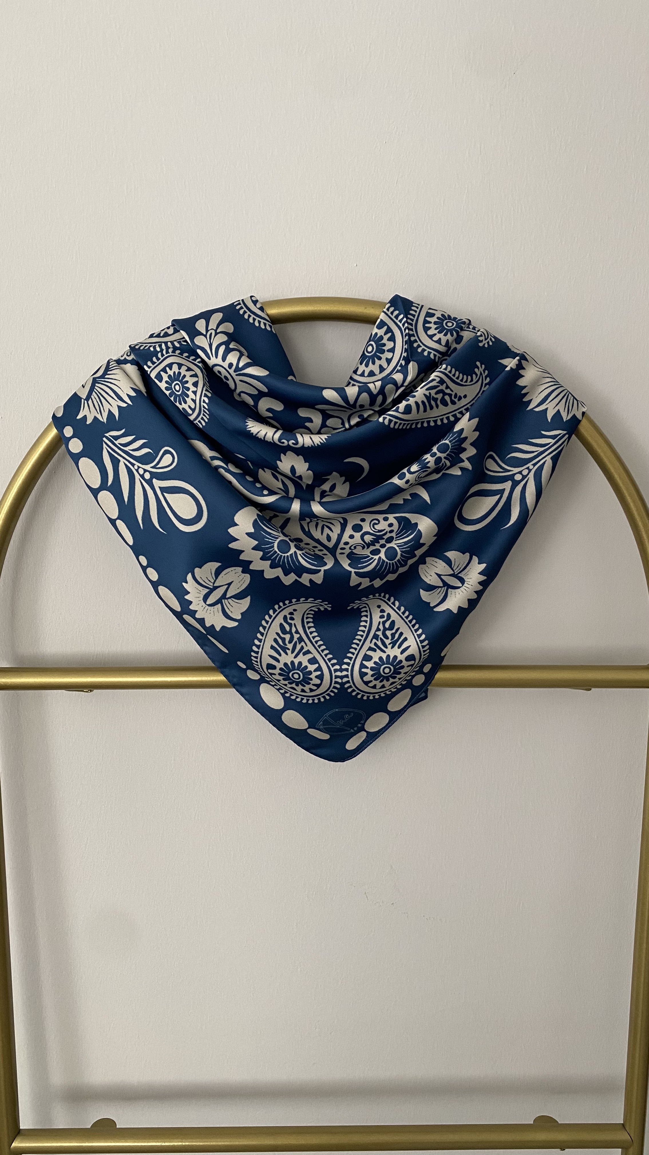 Antik Mavi Fular&Bandana